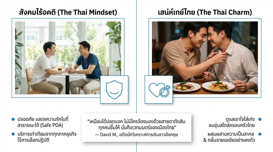 เสน่ห์ เกย์ไทย ต่างชาติ หลงรักและประทับใจอะไร