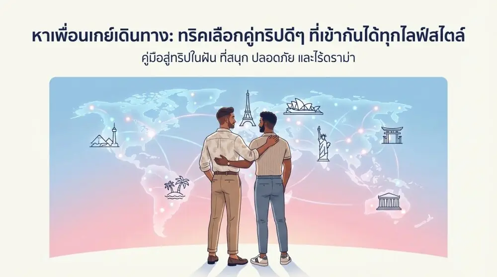 หาเพื่อนเกย์เดินทาง ทริคเลือกคู่ทริปดีๆ ที่เข้ากันได้ทุกไลฟ์สไตล์