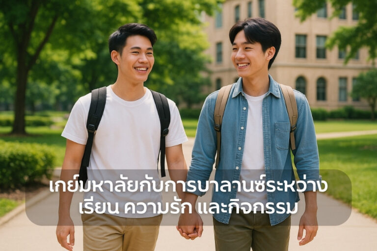 เกย์มหาลัย กับการบาลานซ์ระหว่างเรียน ความรัก และกิจกรรม