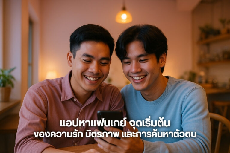 แอปหาแฟนเกย์ จุดเริ่มต้นของความรัก มิตรภาพ และการค้นหาตัวตน