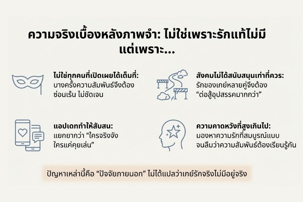 เกย์รักจริง ไม่ใช่เพราะรักแท้ไม่มี แต่เพราะ