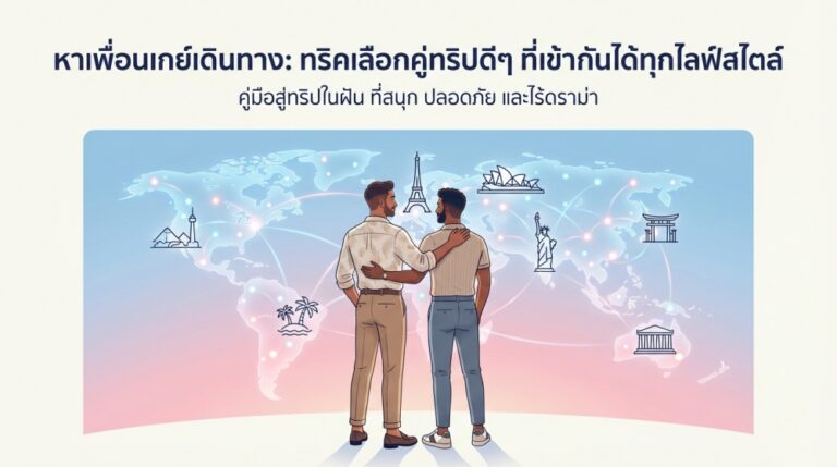 หาเพื่อนเกย์เดินทาง ทริคเลือกคู่ทริปดีๆ ที่เข้ากันได้ทุกไลฟ์สไตล์